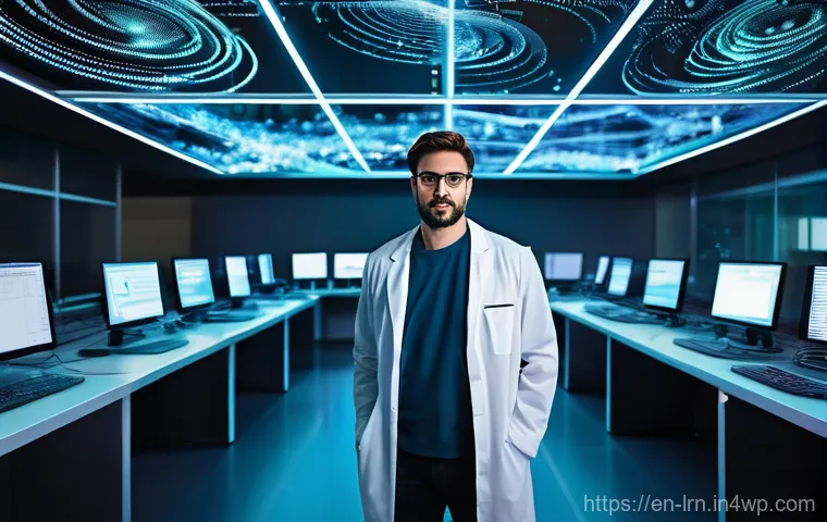 학습 데이터 분석을 위한 자주 사용하는 라이브러리 - **Prompt:** A focused and composed data scientist, dressed in smart casual attire and a clean lab co...